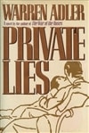 Morrow Adler, Warren / Private Lies / Signed First Edition Book