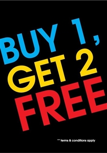 Buy One Get Two Free